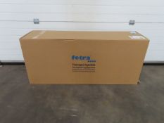 FETRA parcel cart with skids, fixed & folding foot irons max capacity estimated to be 250kg (boxed