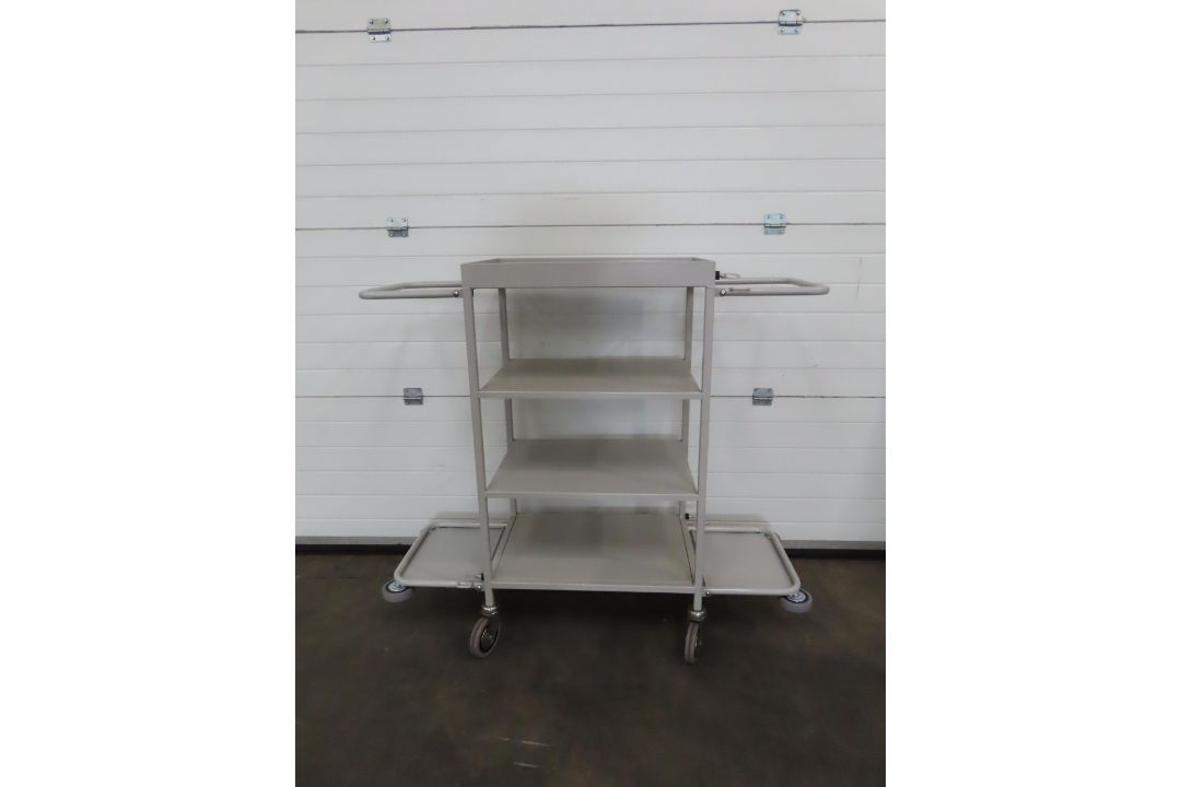 SLINGSBY four tier metal maid service trolley (65 x 45cm) - Image 2 of 4
