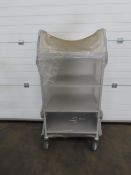 SLINGSBY four tier metal maid service trolley (65 x 45cm)