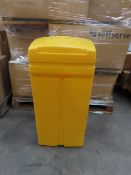 7 x UNICORN 70L yellow nappy bins