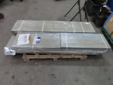 4 x bolted shelving kits (GREY) labelled as 1800 x 900 x 400mm
