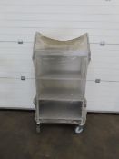 SLINGSBY four tier metal maid service trolley (65 x 45cm)