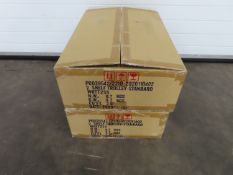 2 x Plastic two tier standard shelf trolley (boxed)