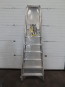 TUBESCA super pro 7 rung aluminium stepladder (max height 3.57m)