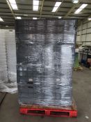 12 x grey plastic external stacking storage containers (800 x 600 x 450mm)