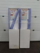 2 X HOMECLICK boltless mini 4-400 metal shelves (Violet) (160 x 80 x 40cm)