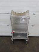 SLINGSBY four tier metal maid service trolley (65 x 45cm)