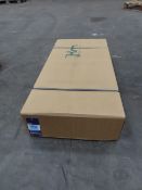 KONGAMEX two tier trolley with rubber inlaid matting & comfort grip handle - all in black paint fini