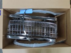 KONGAMEK stainless steel three tier wire basket trolley (boxed)