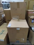 6 x (3 x boxes of 2 x ) polypropylene black low base chairs