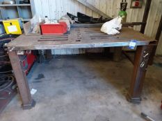 Heavy duty welding table (length 1680 x width 1760 x height 930)