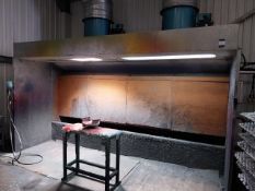 SPRAY BOOTH Twin hood with lighting 4100w x 2000d x 3000mm (including flues) (Ducting to be