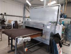 RDM NATURAL GAS tunnel oven 6kw @415v, installed (11/2017) S/N: 64514 Hours 7303, conveyer length