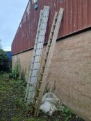 Set of Lyte 14 Rung Triple Extending Ladders