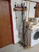 Qty of assorted sash cramps -