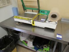 Stainless steel prep table