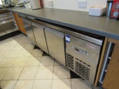 infrico 3 door under counter fridge (out of use)