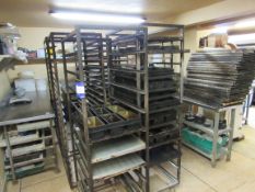 13 quantity bakery tray racks