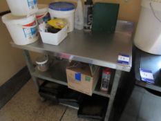 Stainless Steel prep table with shelf