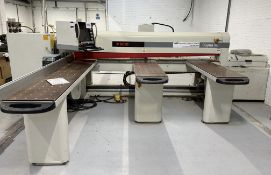 SCM Sigma 90 Beam Saw 2, serial number AE/22696, year of manufacture 2001 Needs parts for repair,
