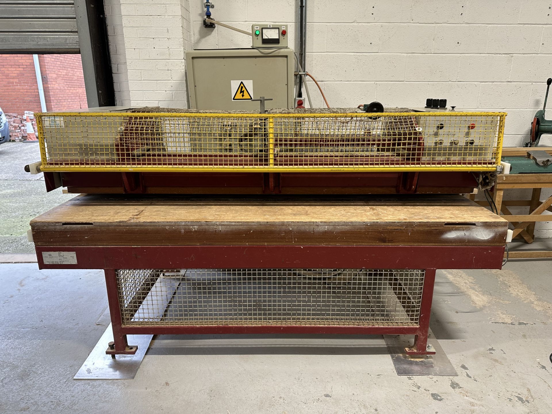 Gibbs Sandtech RF Lipping Machine, panel support table included - Image 5 of 10