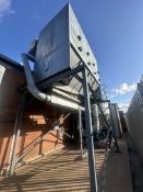 Large scale dust extraction system manufactured by P & J with a large centrifugal fan plus other