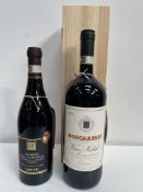 2 x Bottles of Italian Red Wine (one boxed) 15.5% 75cl & 14% 150cl