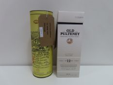 Bottle of Craigellachie Single Malt 13 year Scotch Whisky (45%) RRP £68 and a bottle of Old Pultenne