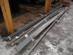 Large quantity of assorted ABS and PVC class E durapipe, mostly 6m lengths 1 1/4in, 1 1/2in and