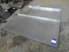 2 x Stainless Steel countertops