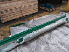 High security galvanized and powder coated gate, 8ft high, 4 ft wide, with 2 posts