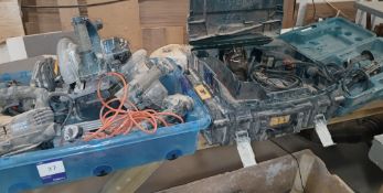 Quantity of various power tools for spares or repair