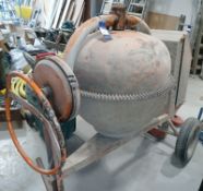 Large mains powered site cement mixer