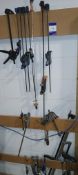 Selection of various clamps