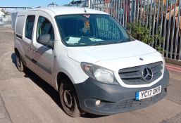 Mercedes Benz Citan 109 Cdi Bluefcy Dualiner Crew Cab Van, registration YC17 OKR, odometer 203,195
