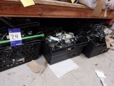 Quantity of clothes hangers/slot in display hooks (under racking)