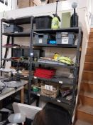 2 Bays of lightweight racking and contents
