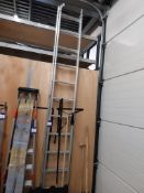 BPS trademaster pro 24 tread extending aluminium ladder