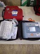 Two heartstream fore runner semi automatic defibrillators