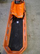Evacuation stretcher with waterproof cover