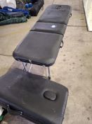 Two fold up massage couches