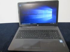 HP 250 G7 Laptop Intel core i5-8265U, 8GB Ram, Toshiba KBG30ZMV 256GB drive, Windows 10, no charger