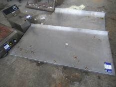 2 various stainless steel shelves