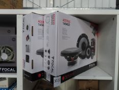 2 x FOCAL ACCESS 165AS3 3-way Speaker Kit a Subwoofer and a RAINBOW Amplifier