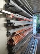 Large quantity of assorted Copper piping, support trunking and Unistrut