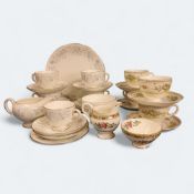 A Wedgwood Belle Fleur pattern  tea service, for five, comprising cups, saucers, side plates, milk