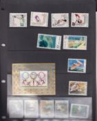 Stamps- A carton containing a collection of modern stamps from China, Sweden and Great Britain in