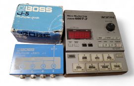 Boss Multiple Jack J-5m boxed; Zoom MRT-3 Micro Rhythm Trak Silver Drum Rhythm Machine (2)