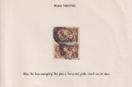 Stamps-  A collection of King George V Seahorse stamps. 27 Bradbury Wilkinson & Co 5/- Rose good