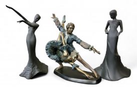 A Coalport figure, modelled by Neil Welch, Music and Dance, Adagio, printed mark;  another,